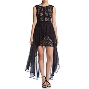 Black Lace High-Low Dress 👗 Stunning!